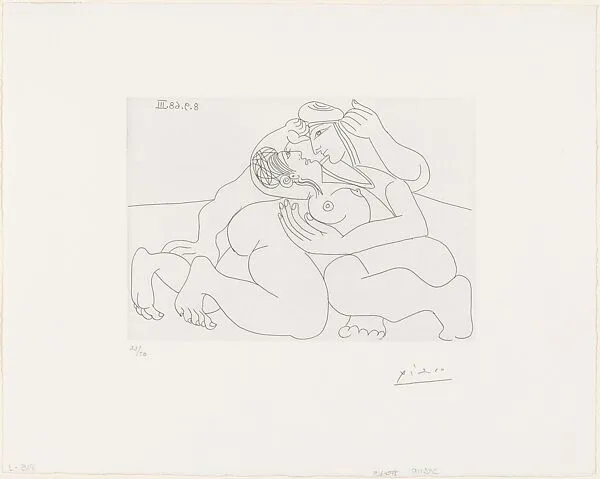 Raphael and the Fornarina XXIII, from 347 Suite — Aldo and Piero Crommelynck|Pablo Picasso|Galerie Louise Leiris