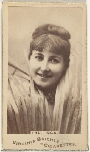 Fräulein Ilga, from the Actors and Actresses series (N45, Type 1) for Virginia Brights Cigarettes