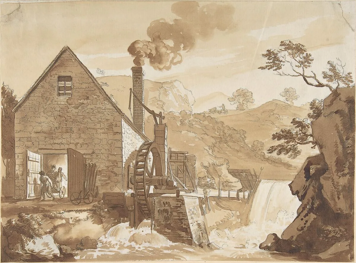 The Iron Forge between Dolgelli and Barmouth, Merioneth Shire — Paul Sandby