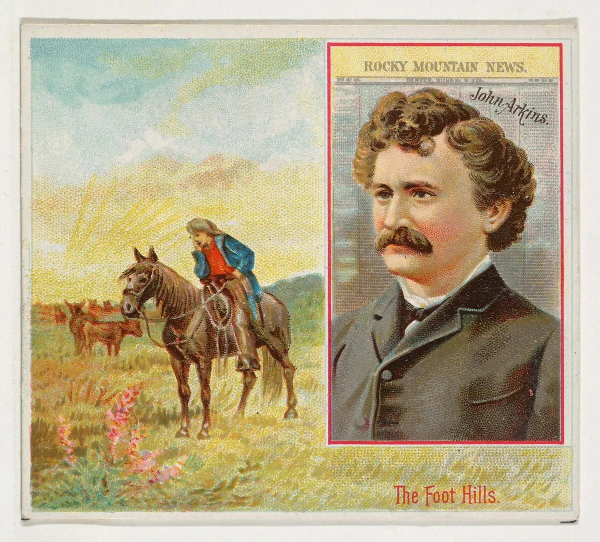 John Arkins, Denver Rocky Mountain News, from the American Editors series (N35) for Allen & Ginter Cigarettes — Allen & Ginter