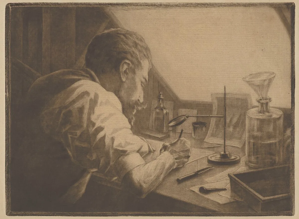 Self-Portrait — Henri-Charles Guérard