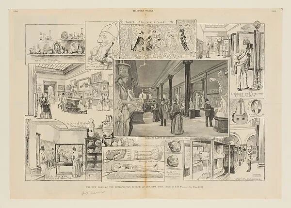 The New Home of the Metropolitan Museum of Art, New York, from "Harper's Weekly" — Harper's Weekly|Charles Dater Weldon