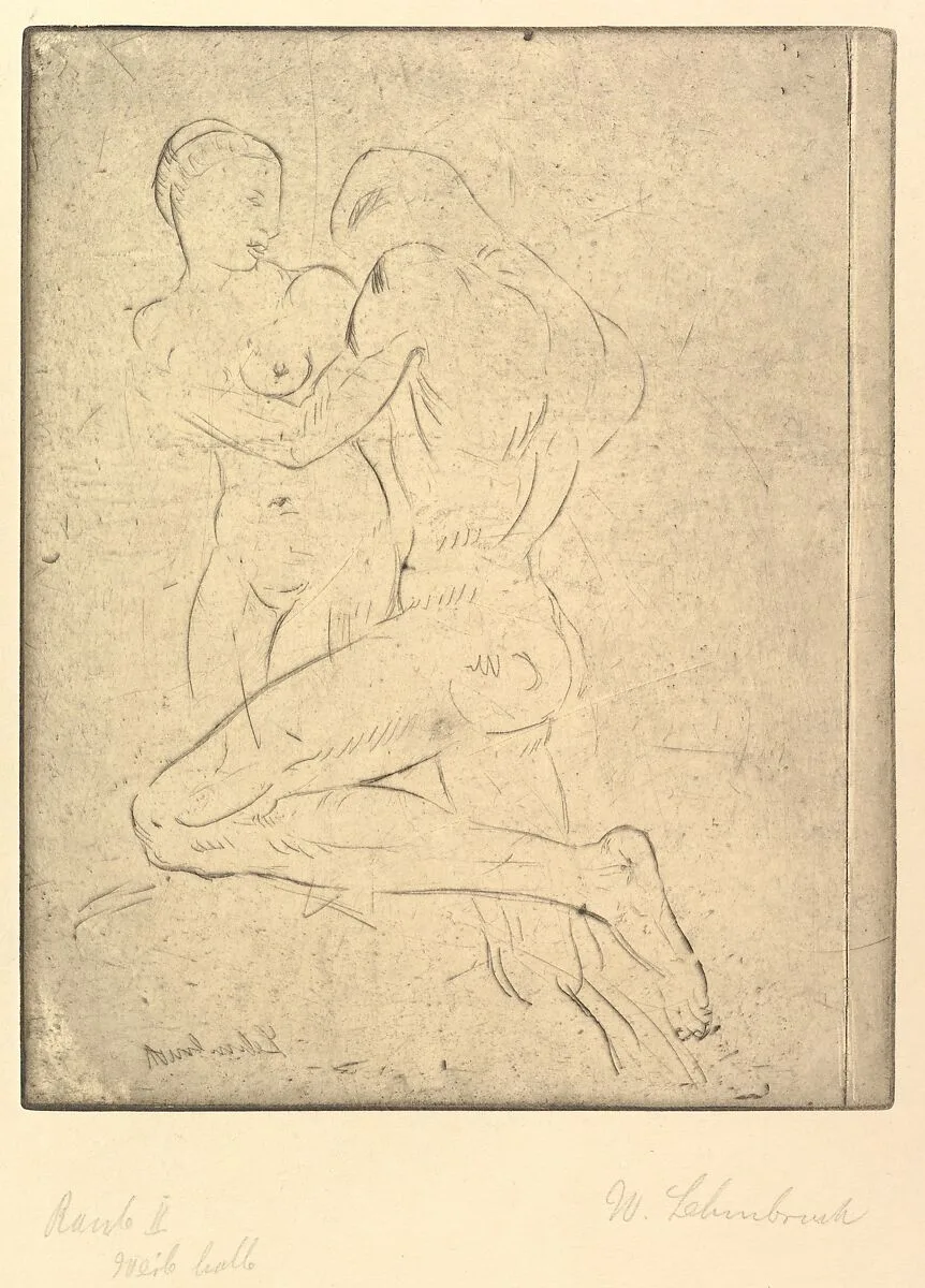 Rape II (Raub II, Weib halb) — Wilhelm Lehmbruck