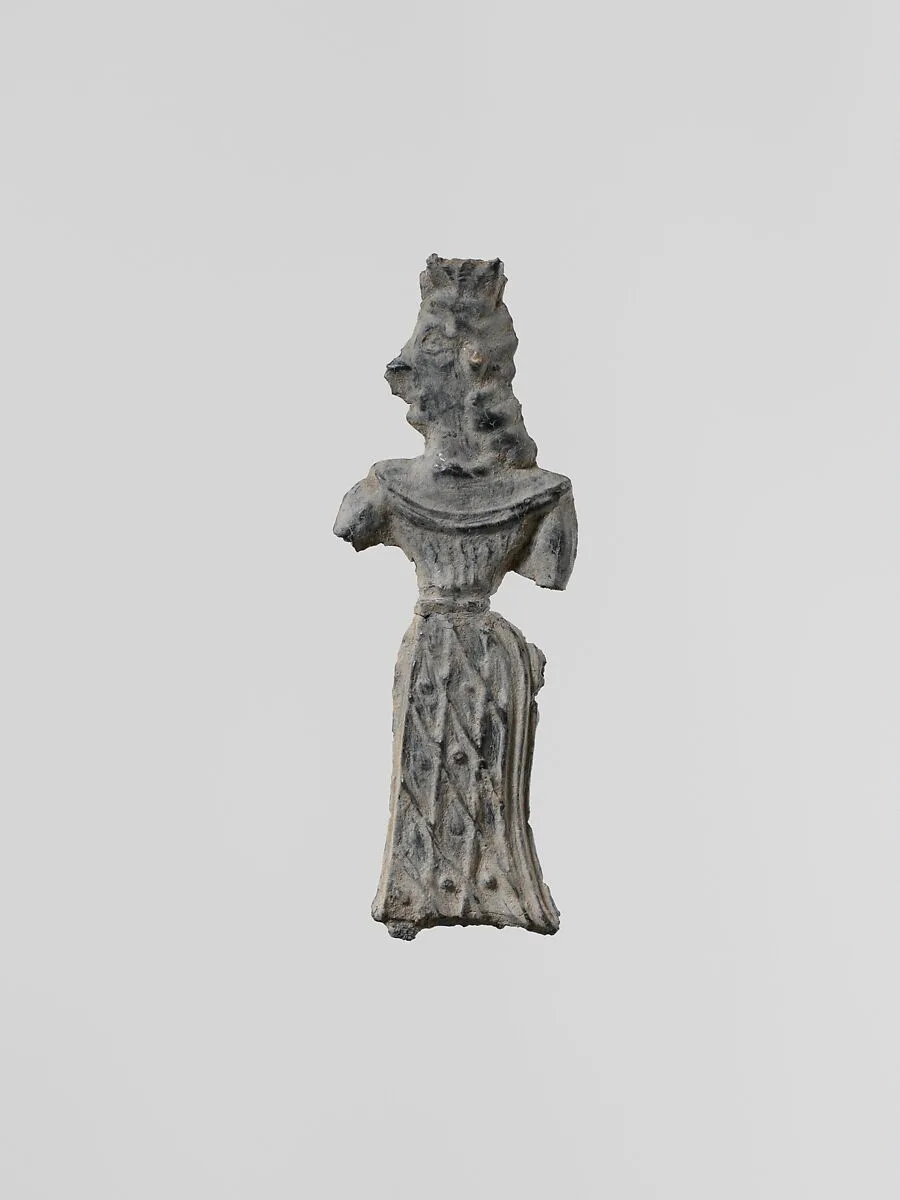 Lead figure of a woman — Unknown