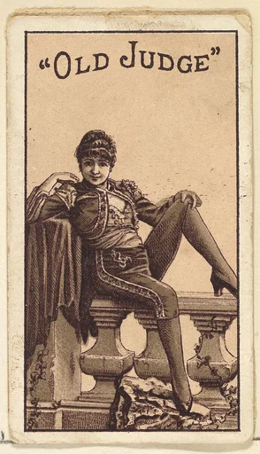 Actress from the Old Judge series (N167) for Old Judge Cigarettes