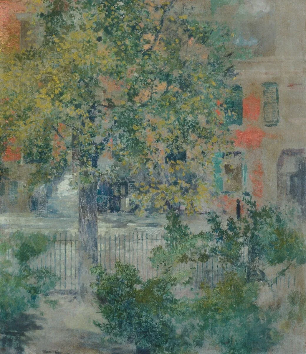 View from the Artist's Window, Grove Street — Robert Frederick Blum