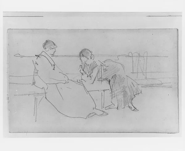 Two Seated Women — John Singer Sargent