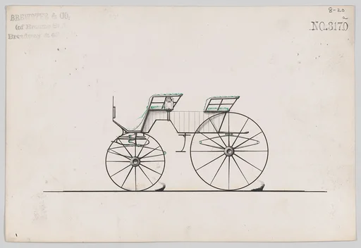 Design for 4 seat Phaeton, no top, no. 3170a