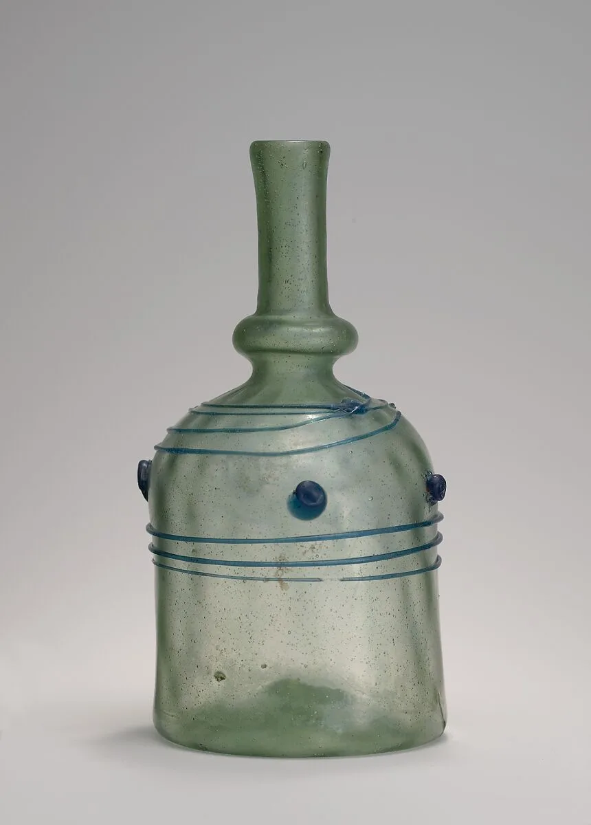 Bottle with Blue Trails — Unknown