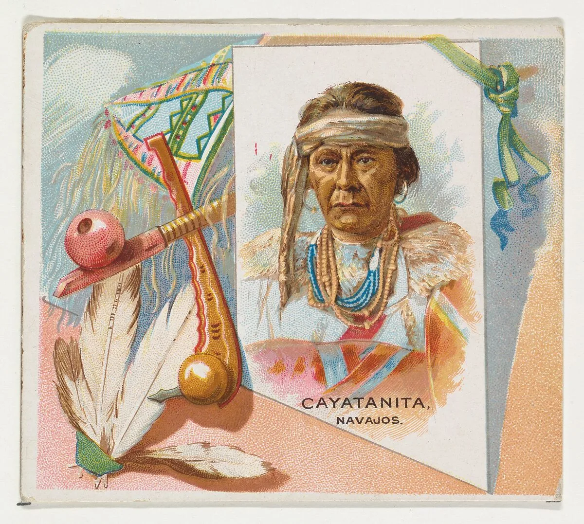 Cayatanita, Navajos, from the American Indian Chiefs series (N36) for Allen & Ginter Cigarettes — Allen & Ginter