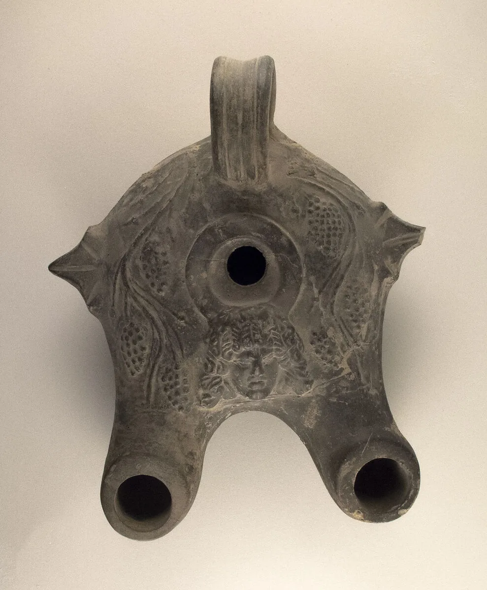Terracotta lamp — Unknown