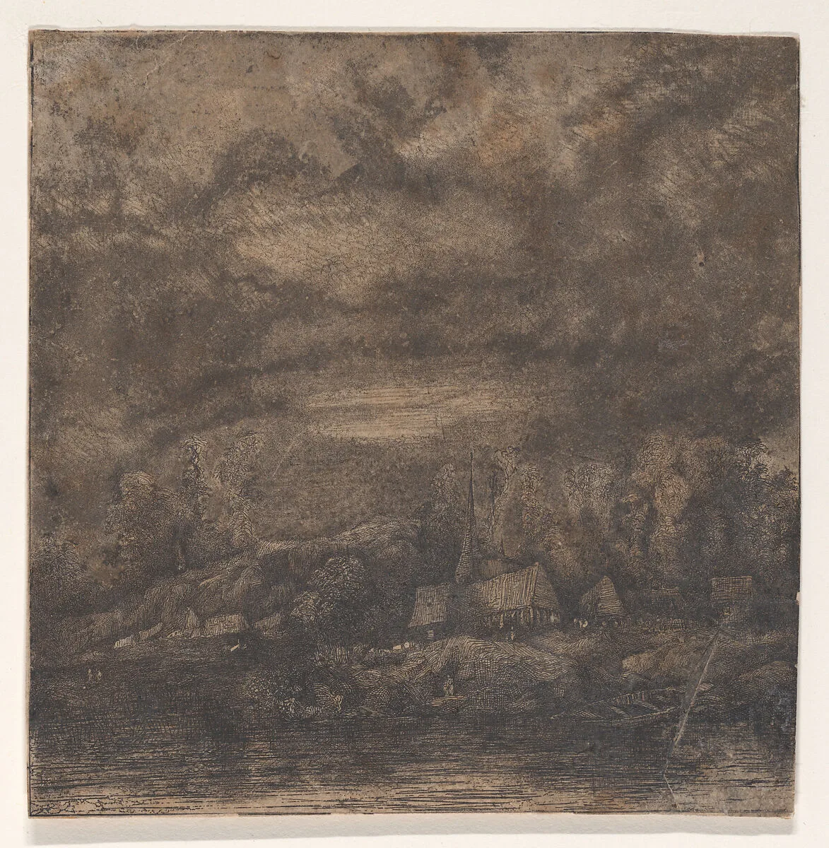 Hameau de Pêcheurs (Hamlet of Fishermen) — Rodolphe Bresdin