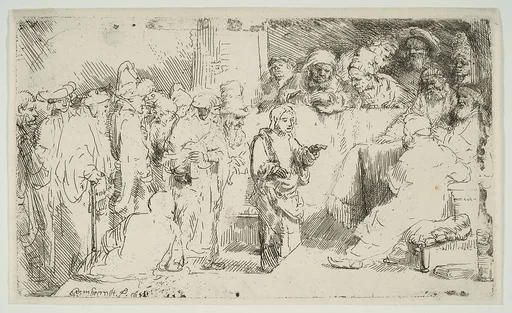 Christ Disputing with the Doctors; a sketch