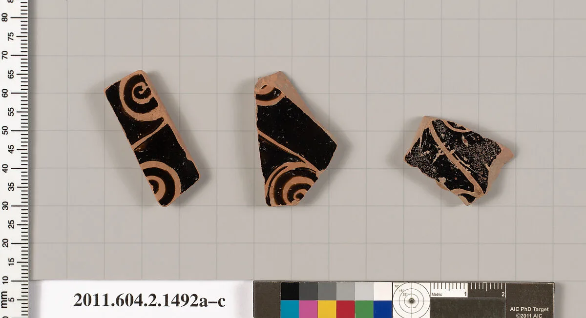 Terracotta fragments of skyphoi (deep drinking cups) — Unknown