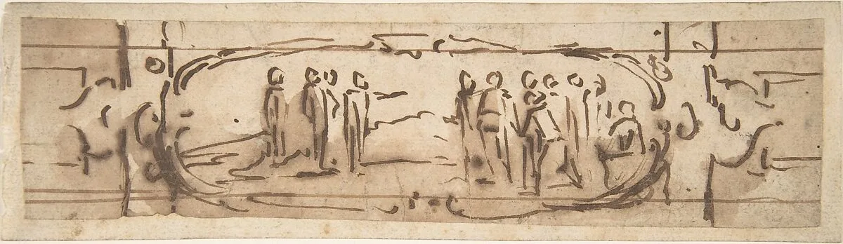 Drawing for a Cartouche — Jacques Callot