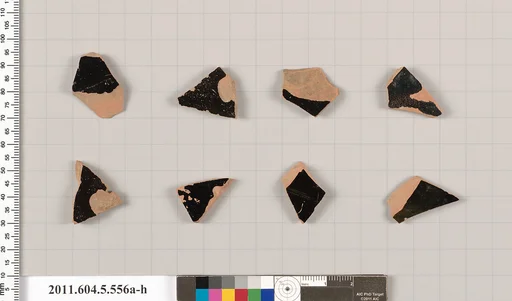 Terracotta fragments of kylikes (drinking cups)