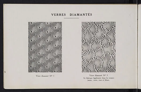 Album des verres coulés — Manufactures des glaces & produits chimiques de Saint-Gobain, Chauny & Cirey