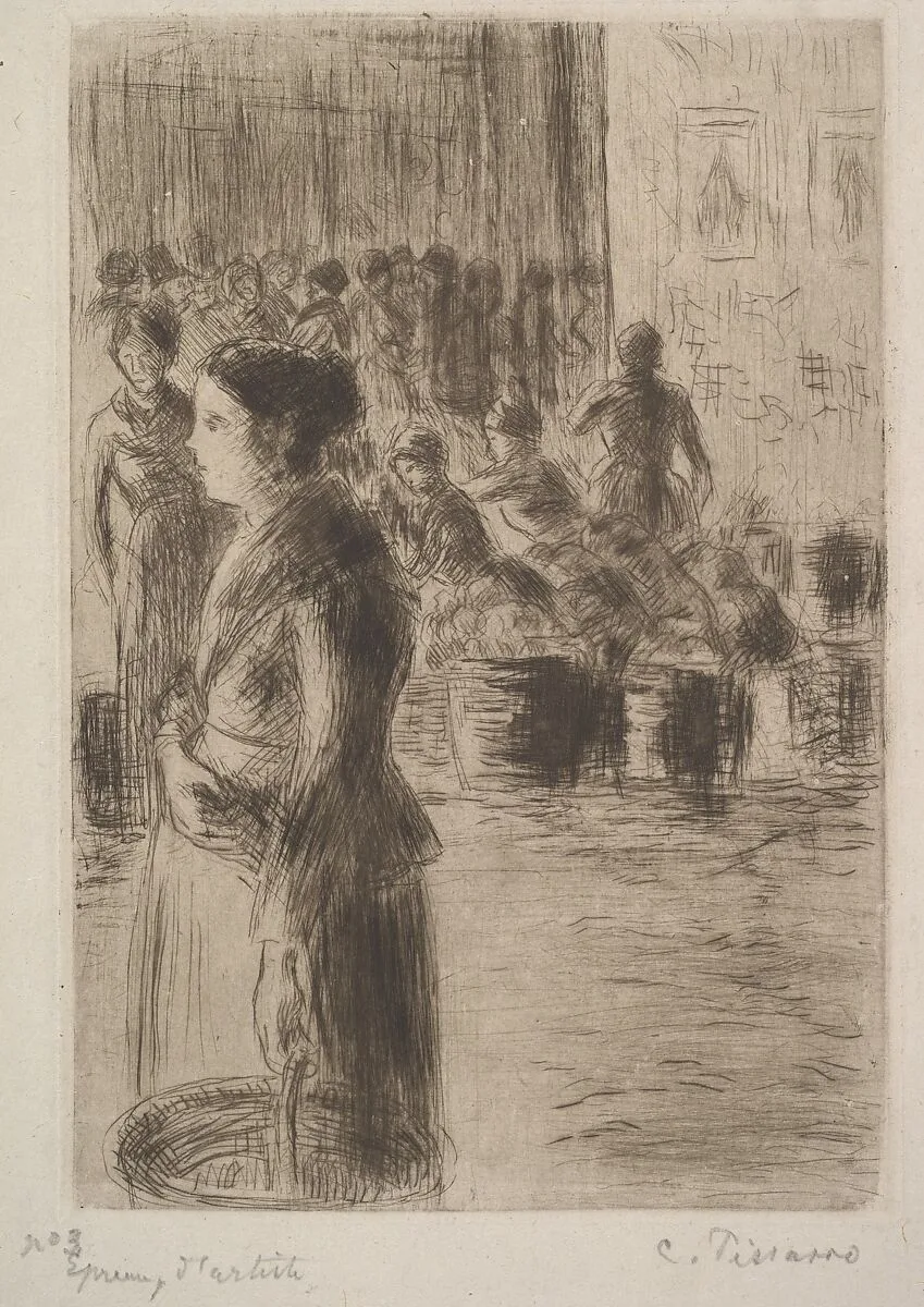 The Maid at the Market — Camille Pissarro