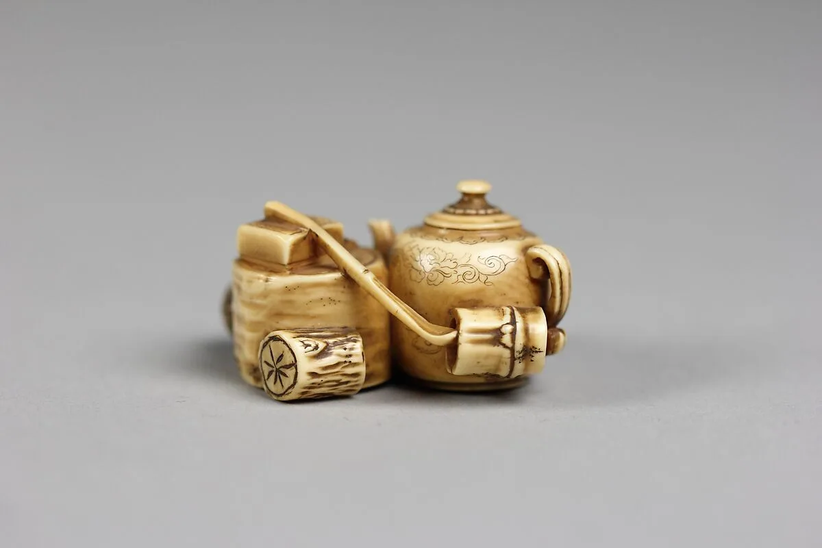 茶道具牙彫根付|Tea Utensils — Unknown