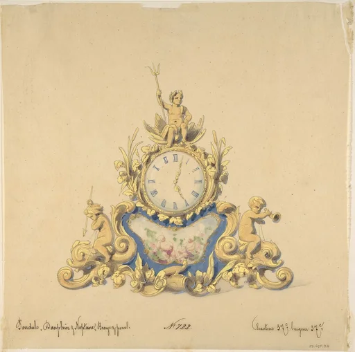 Design for a Clock with Neptune