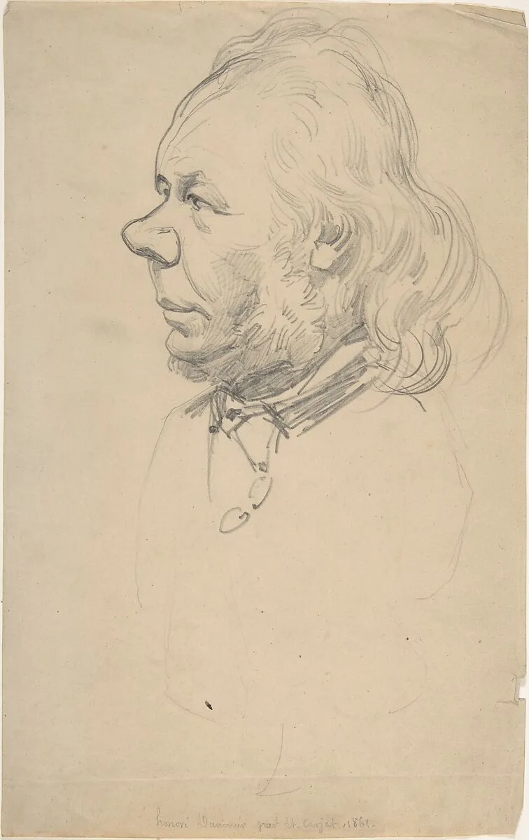 Portrait of Honoré Daumier — Etienne Carjat|Honoré Daumier