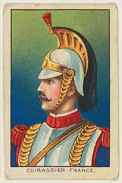 Cuirassier, France, from the Military series (T79) issued by the American Tobacco Company — American Tobacco Company