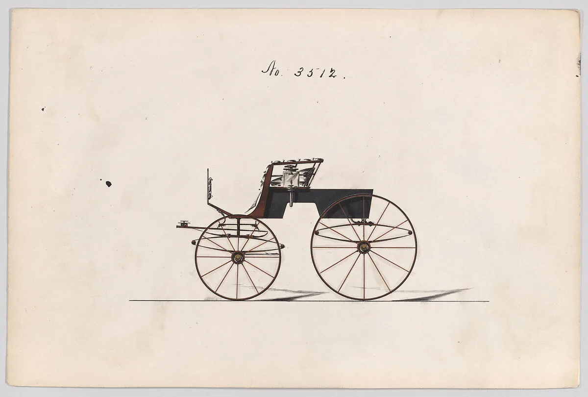 Design for T-Cart, no. 3512 — Brewster & Co.