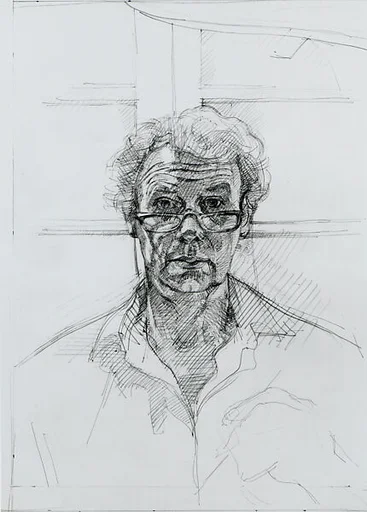 Study for the Artist's Head, from "Night Portrait with Blue Easel"