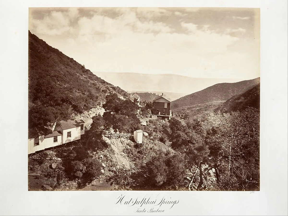 Hot Sulphur Springs, Santa Barbara — Carleton E. Watkins