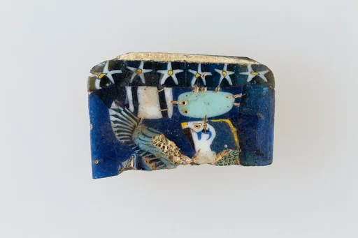 Inlay, falcon with spread wings