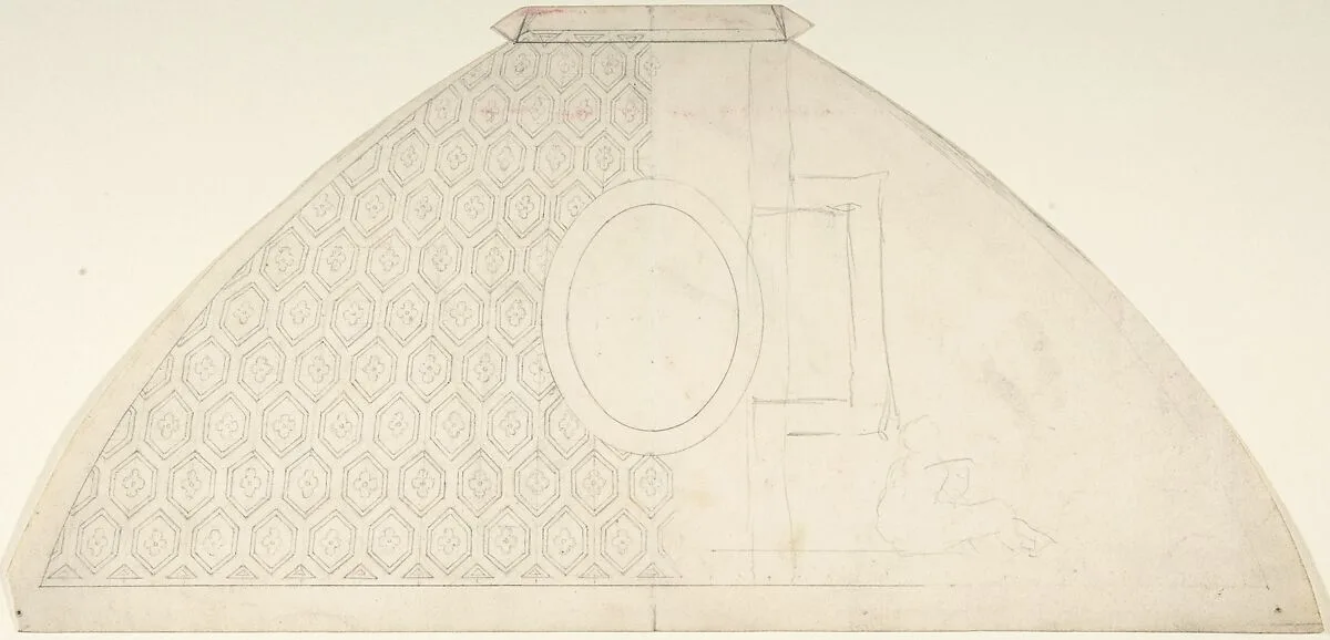 Design for Domed Ornament — Anonymous, British, 19th century