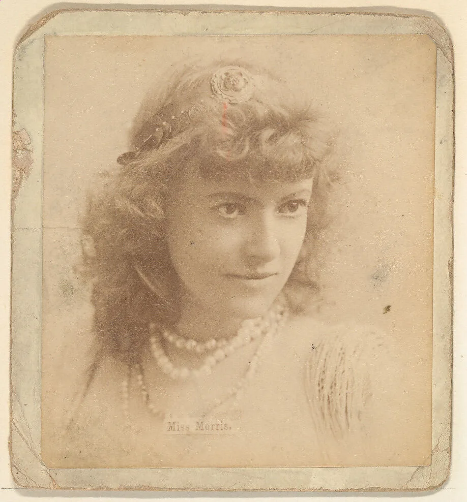 Miss Morris, from the Actresses series (N246), Type 2, issued by Kinney Brothers to promote Sporting Extra Cigarettes — Kinney Brothers Tobacco Company
