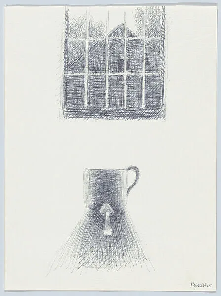 Study for Interior w/cup, spoon, & window — Robert Kipniss