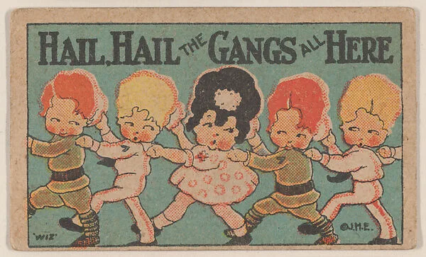 Hail, Hail the Gangs All Here from Eggers comic cards (W607) — Unknown