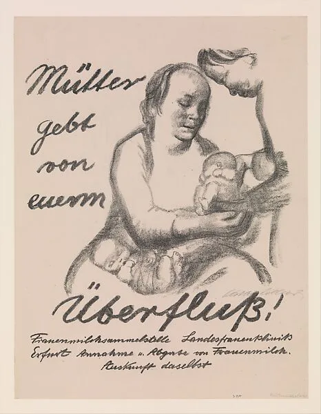Mothers, Give from your Abundance (Mütter gebt von eurem Überfluss) — Käthe Kollwitz