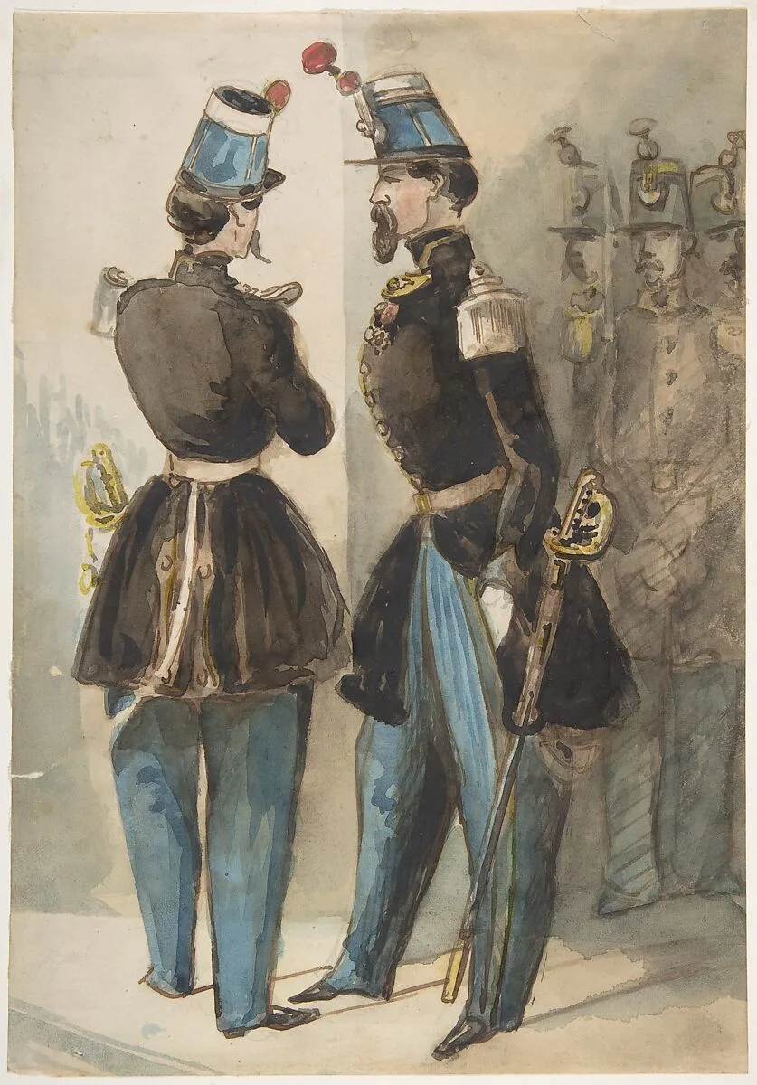 Officers of the Guard — Constantin Guys