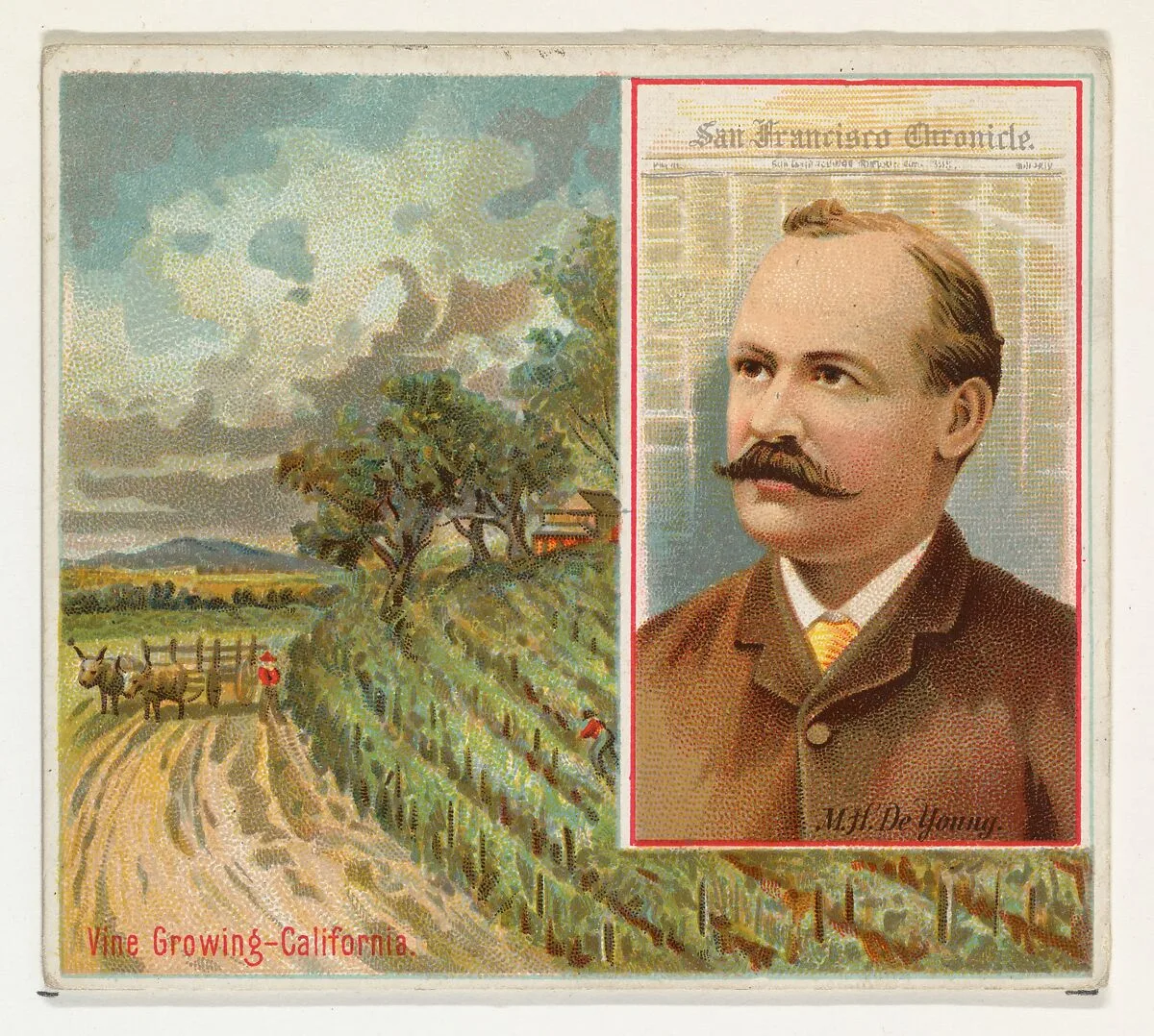 M.H. de Young, San Francisco Chronicle, from the American Editors series (N35) for Allen & Ginter Cigarettes — Allen & Ginter