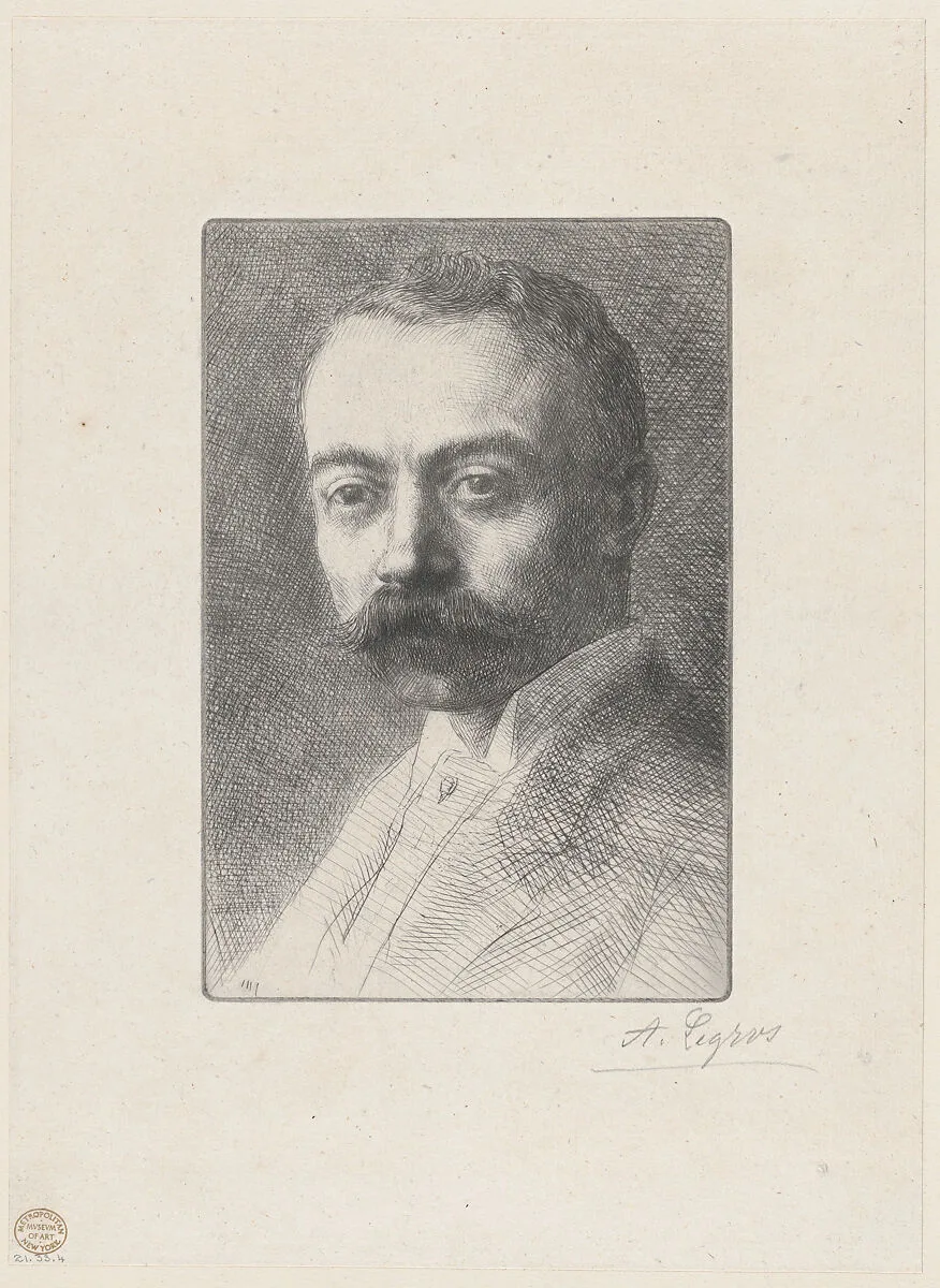 Portrait Head of Edward D. Adams — Edward Dean Adams|Alphonse Legros
