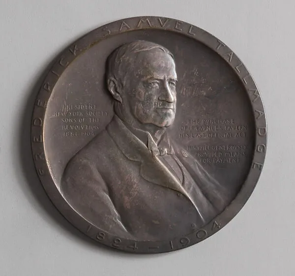 Frederick Samuel Tallmadge Medal for the New York Society of the Sons of the Revolution — Victor David Brenner