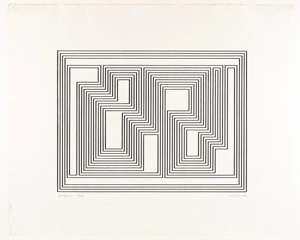 Prefatio, from the Graphic Tectonics series — Josef Albers
