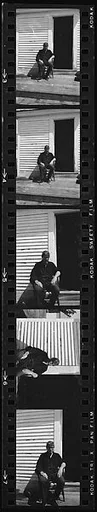 [Five 35mm Film Frames: Portraits of Jack Heliker, Cranberry Island, Maine]