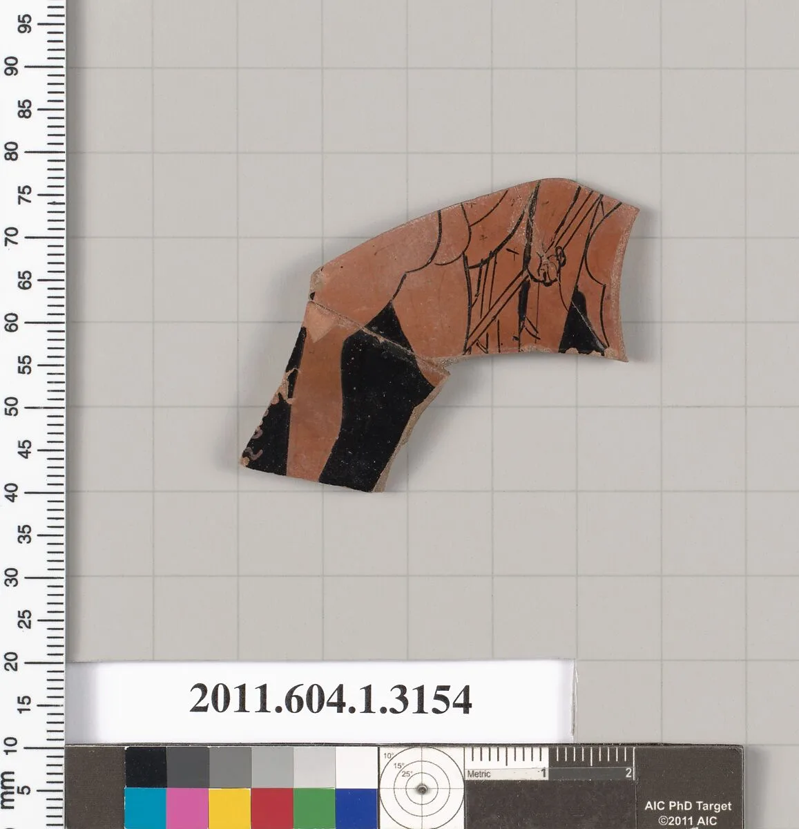Terracotta fragment of a kylix (drinking cup) — Unknown