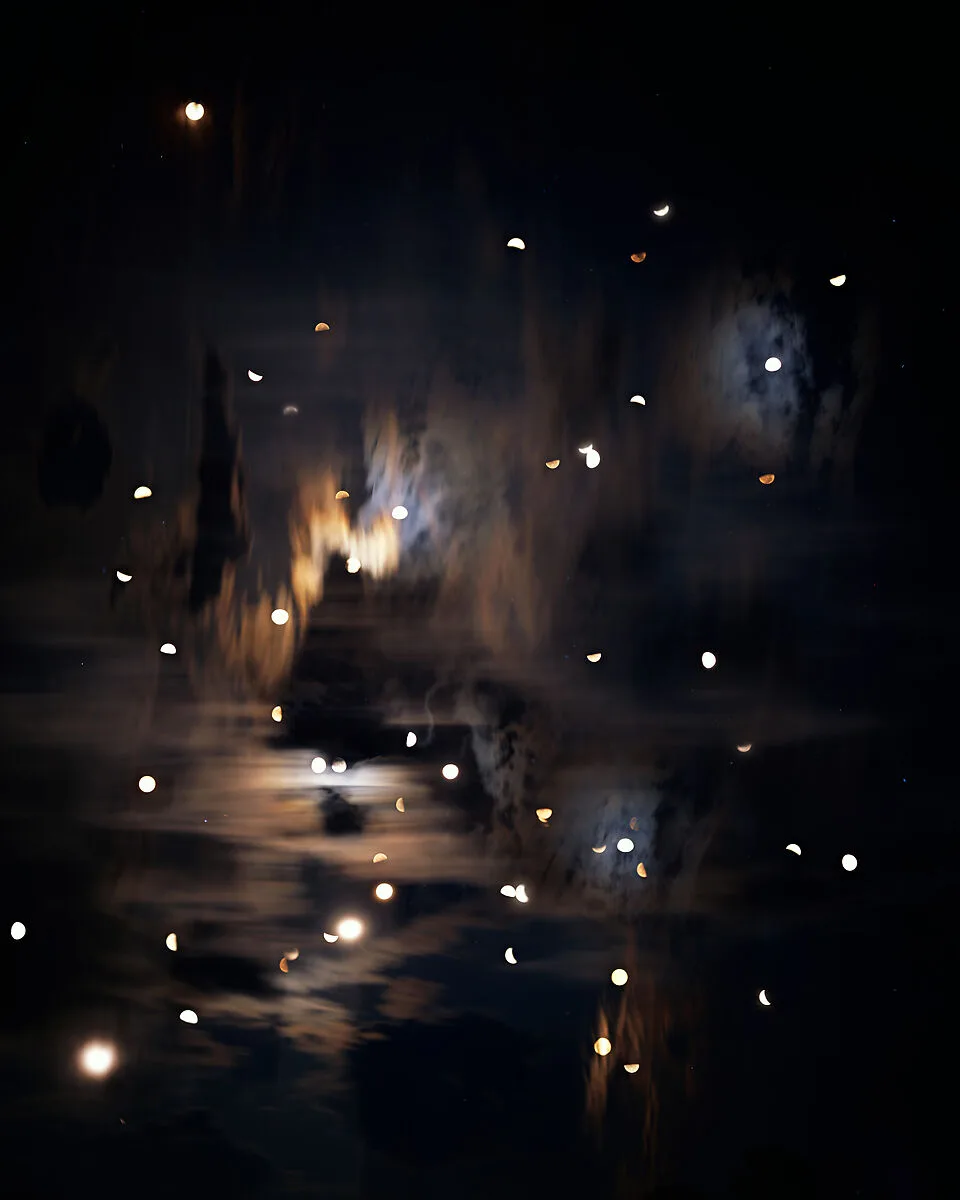 Moon Studies and Star Scratches, No. 6, June - September 2004 Saratoga Springs, New York; Middlesex, Vermont; Johnson, Vermont; Eden Mills, Vermont; Greensboro, North Carolina — Sharon Harper