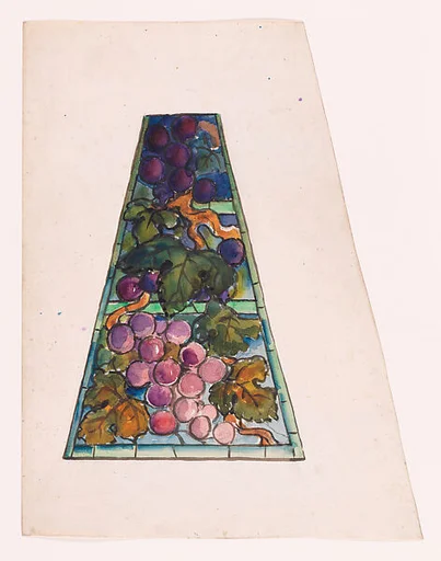 Design for grapvine lampshade panel
