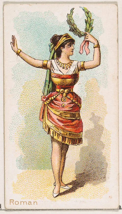Roman Dancer, from the Dancing Women series (N186) issued by Wm. S. Kimball & Co. — William S. Kimball & Company