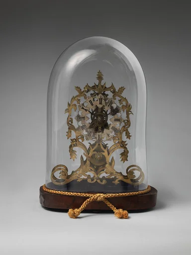 Skeleton clock and key