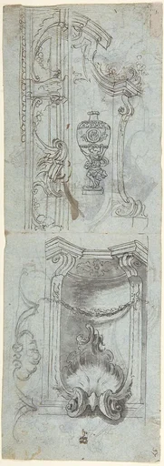 Design of architectural ornaments and an Amphora