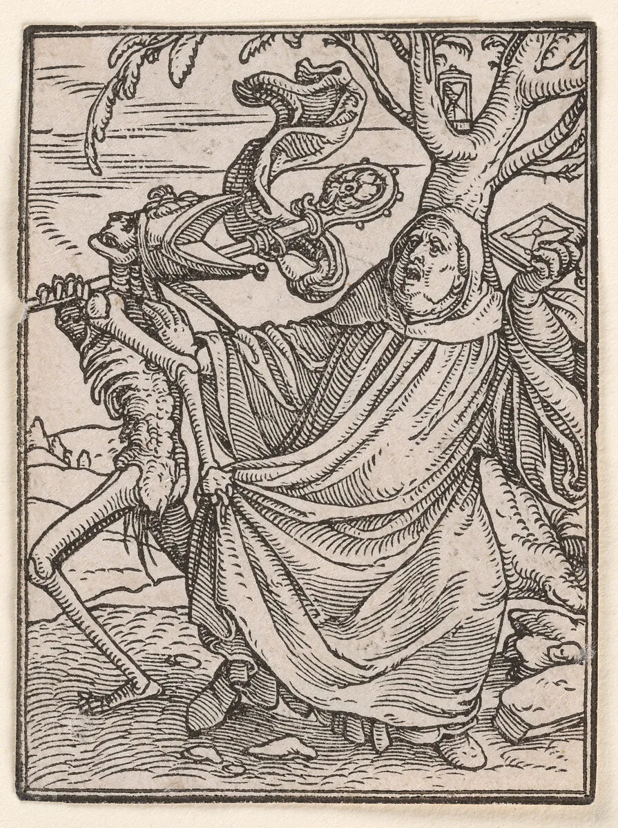 The Abbot, from The Dance of Death — Hans Holbein the Younger|Hans Lützelburger