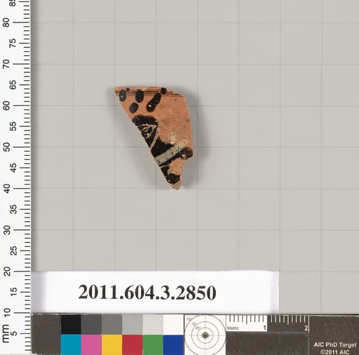 Terracotta fragment of a closed shape