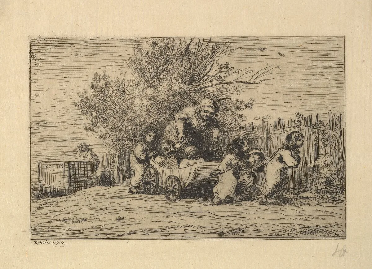 The Heirs to the Cart — Charles-François Daubigny